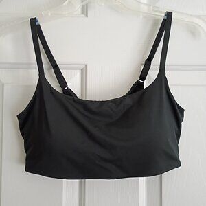 ATHLETA SCOOP BIKINI TOP Adjustable Black Size M / D-DD